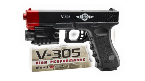 PISTOLA AIR SOFT V-305 CAL. 6 mm.