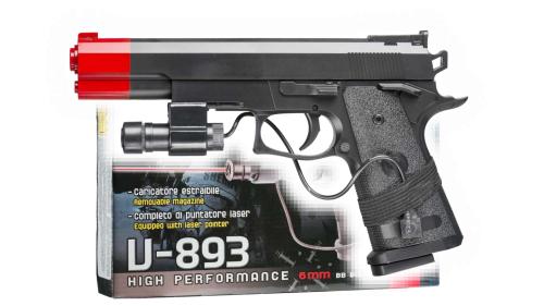 PISTOLA AIR SOFT V-893 CAL. 6 mm.